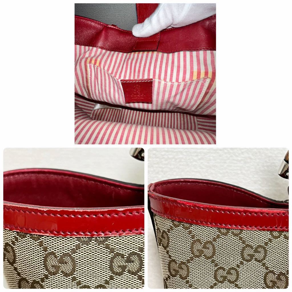希少 GUCCI グッチ GGキャンバス ハンドバッグ トートバッグ 希少 GUCCI グッチ GGキャンバス ハンドバッグ トートバッグ