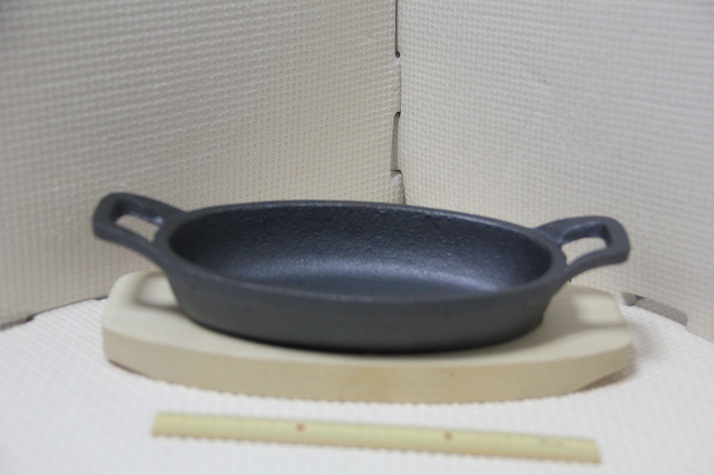 鉄鋳物 ミニ グラタン皿 下皿付 検索 鉄器 食器 の画像1