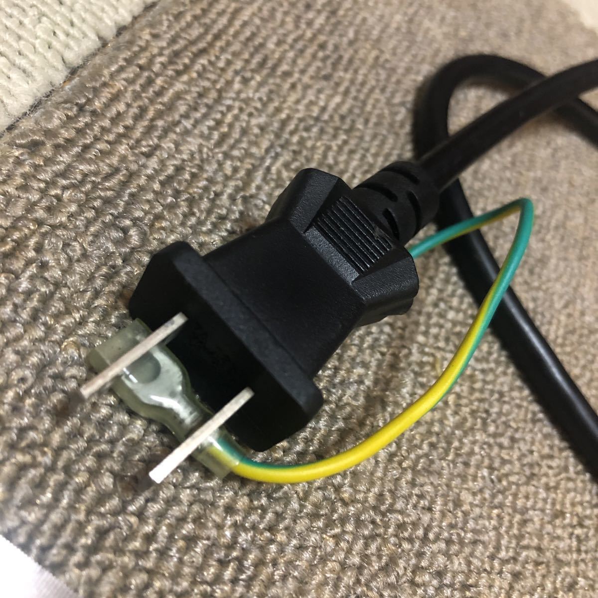 ミッキー型コネクタ電源ケーブル ACアダプター（HP等）用電源ケーブル約100㎝ @3776