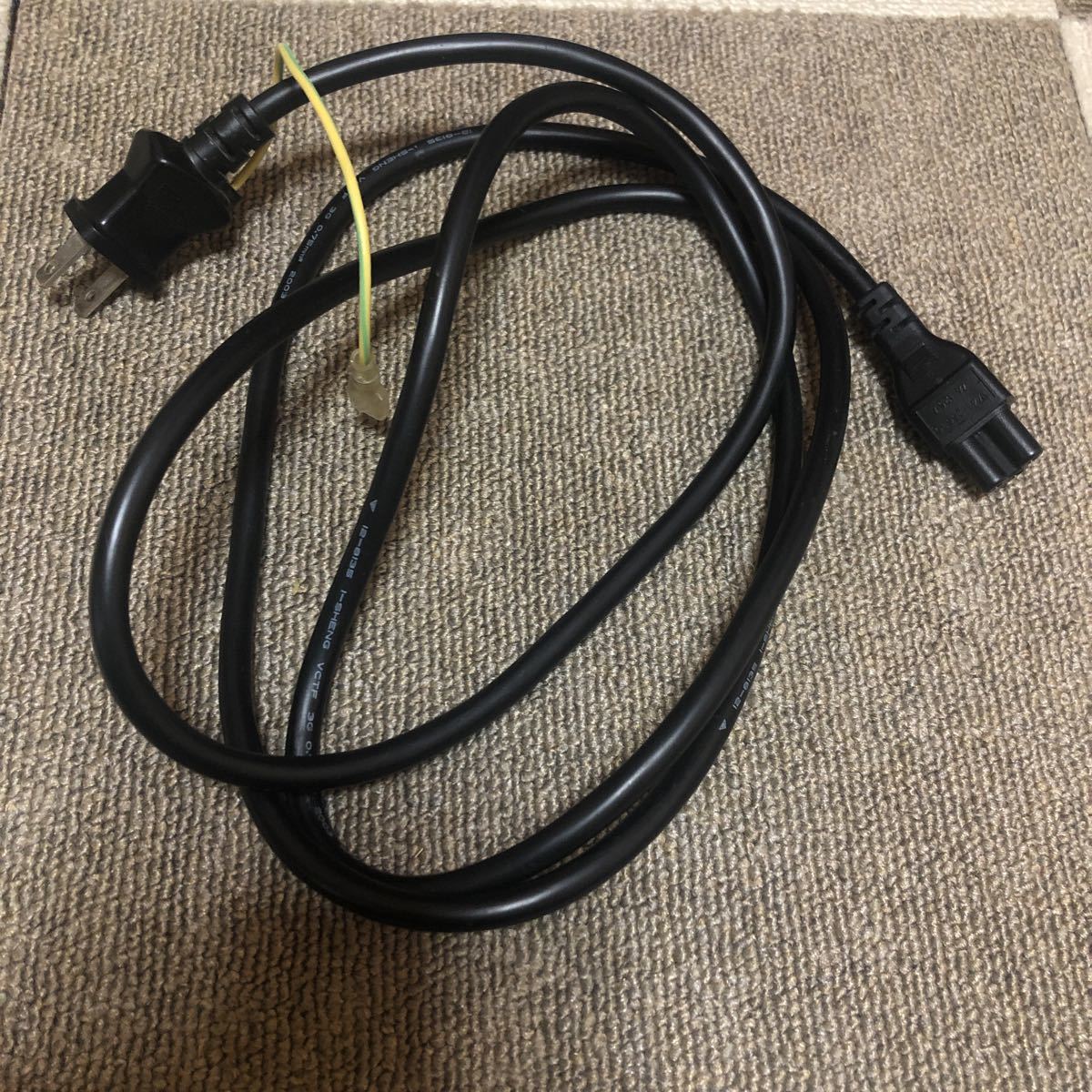 ミッキー型コネクタ電源ケーブル ACアダプター（HP等）用電源ケーブル約200㎝ @3780