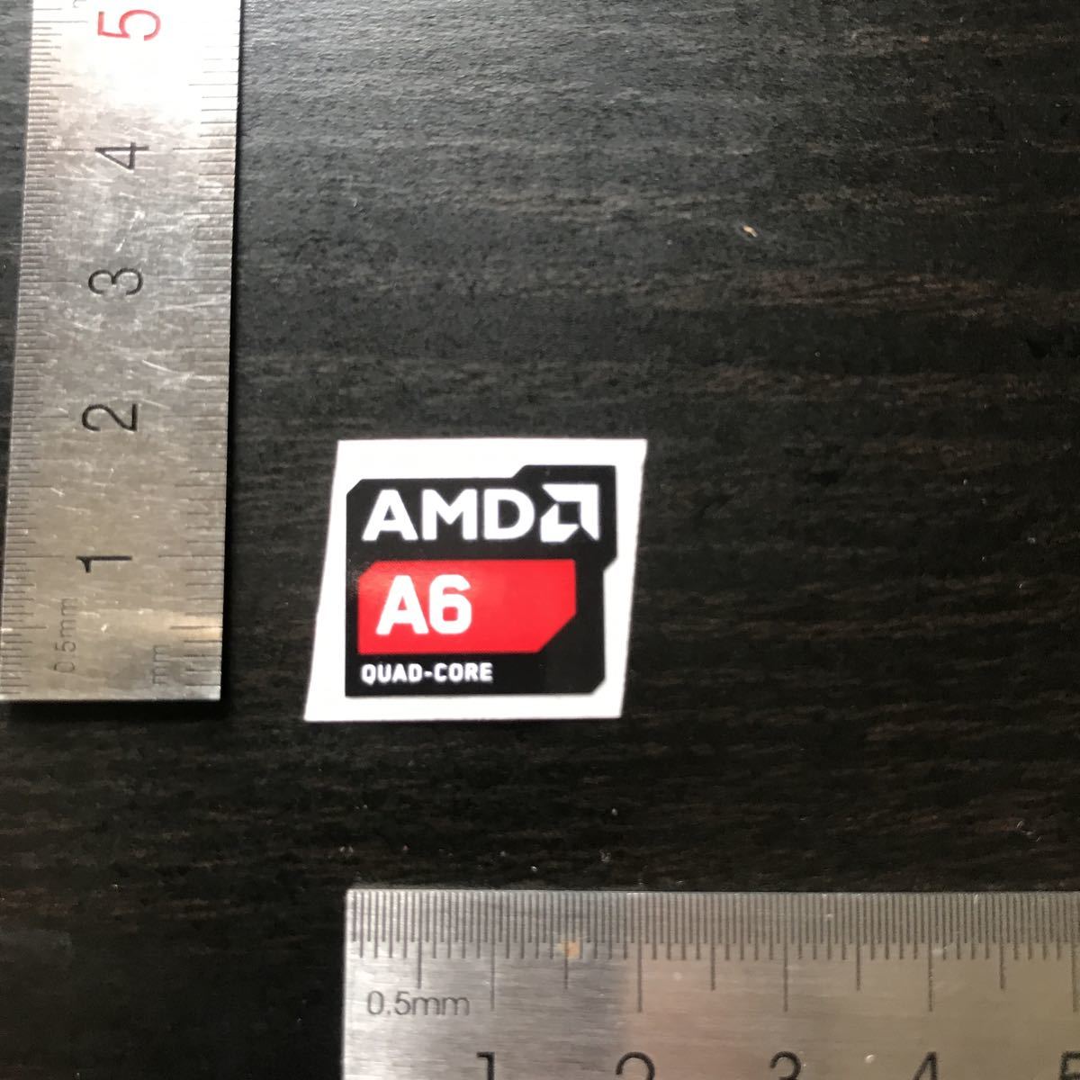 AMD A6 QUAD-CORE パソコンエンブレムシール@1769の画像2