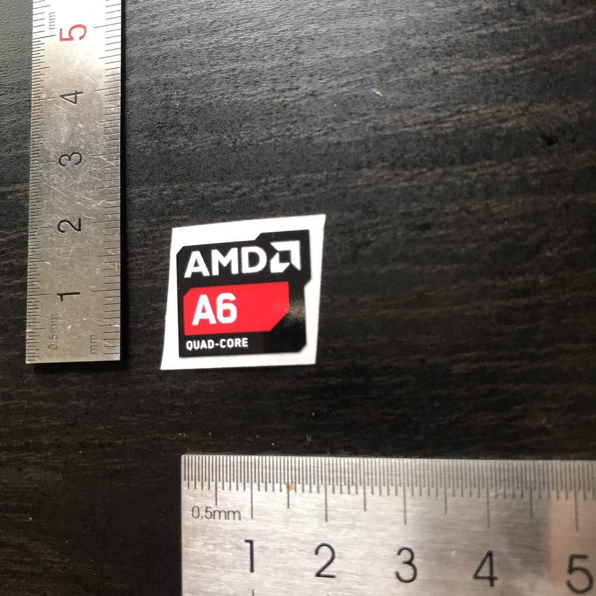 AMD A6 QUAD-CORE パソコンエンブレムシール@1769の画像3