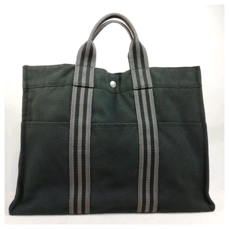 【超特価sale開催!】 【中古】エルメス ブラック×グレー トートバッグ トートMM フールトゥ フールトゥ 【超特価sale開催!】 【中古】エルメス ブラック×グレー トートバッグ トートMM フールトゥ フールトゥ