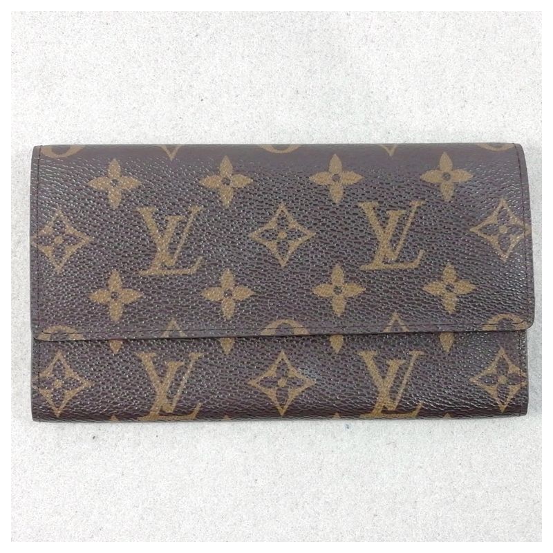 【中古】LOUIS VUITTON　モノグラム M61818 札入れ ポルト円・3カルトクレディ_画像1