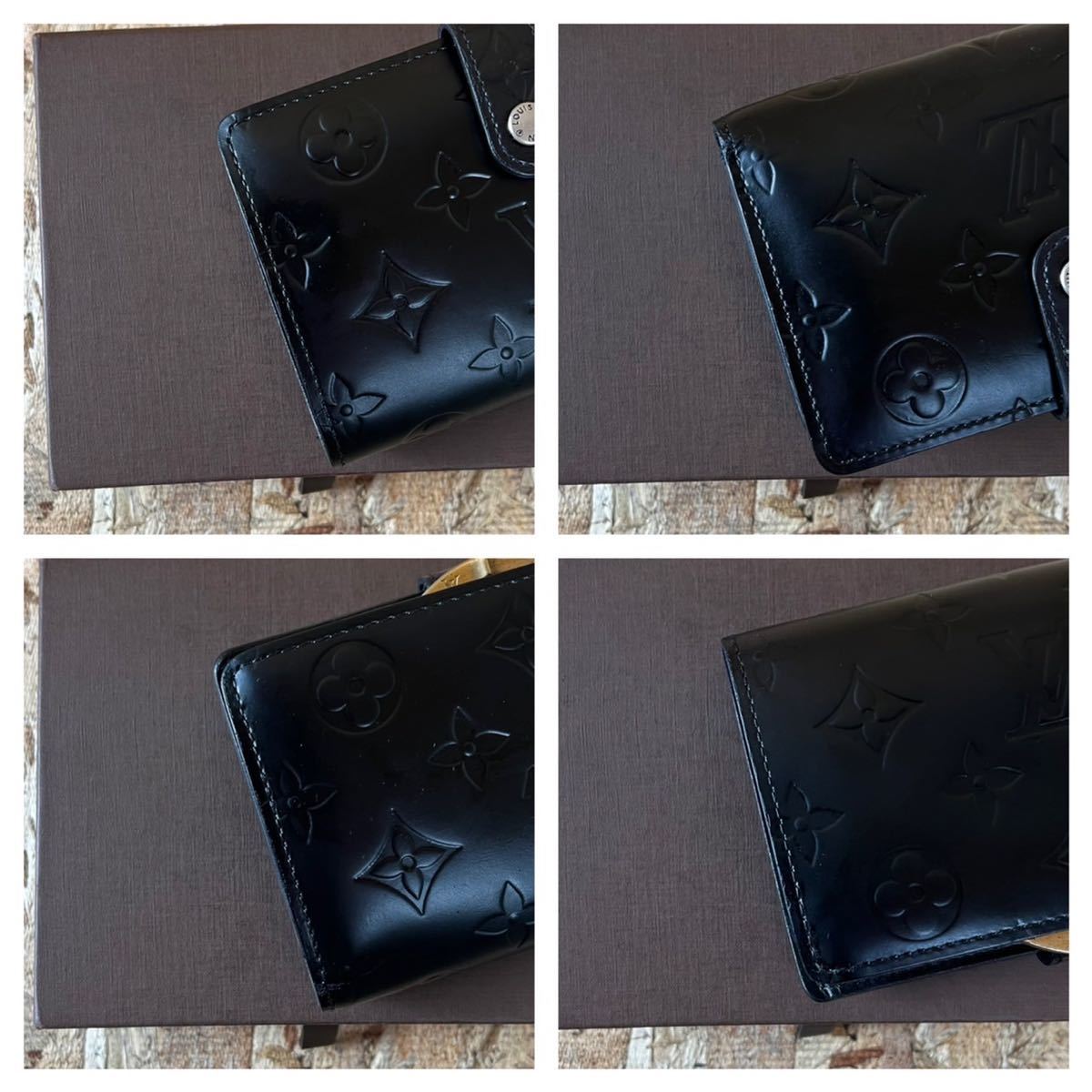 1円【美品】ルイヴィトン LOUIS VUITTON ヴェルニ 新型 がま口 財布 二