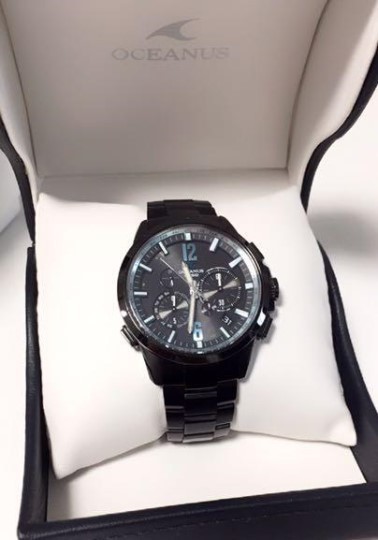 【カシオ】 オシアナス ClassicLine 新品 腕時計 OCW-T2000B-1AJF ブラック 世界6局対応電波ソーラー時計 男性 CASIO メンズ 未使用品