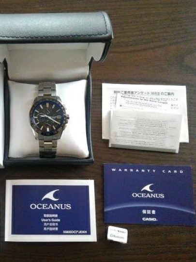 [ Casio ] Oceanus CLASSIC LINE новый товар радиоволны солнечный Bluetooth наручные часы OCW-T3000A-1AJF не использовался товар мужской мужчина CASIO серебряный 
