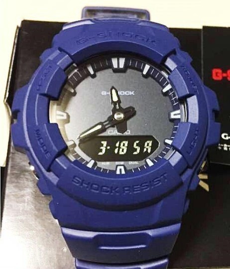 【カシオ】 G-SHOCK ジーショック 新品 腕時計 G-100CU-2AJF ブルー 未使用品 メンズ 男性 CASIO