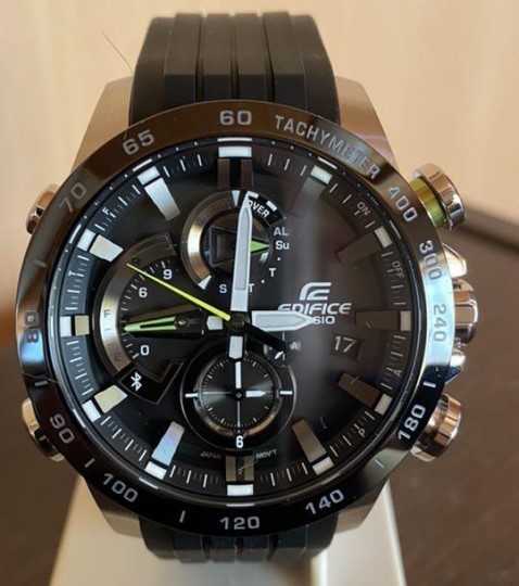 値引きする  腕時計 メンズ ブラック EQB-800BR-1AJF 新品 スマートフォンリンク エディフィス 【カシオ】 CASIO 未使用品 男性 EDIFICE