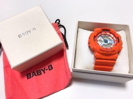 【カシオ】 ベビージー レディース 新品 腕時計 オレンジ 未使用品 BA-110SN-4AJF CASIO 女性_画像2