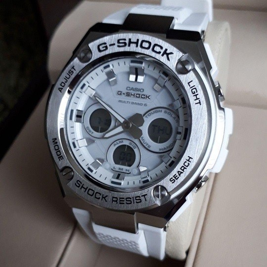 【カシオ】 ジーショック G-STEEL 新品 電波ソーラー ホワイト GST-W310-7AJF 腕時計 男性 未使用品 CASIO メンズ