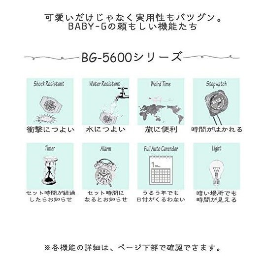 [ Casio ] BABY-G baby ji- женский новый товар наручные часы BG-5600BK-1JF черный не использовался товар женщина CASIO
