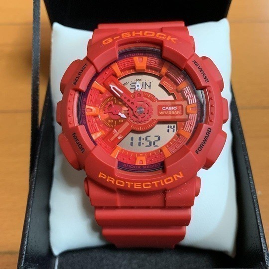 安い品質保証 G-SHOCK レッド の通販 by ミキ's shop |ジーショック