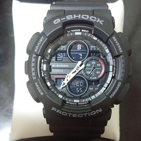 【カシオ】 ジーショック G-SHOCK 新品 GA-140-1A1JF ブラック メンズ 腕時計 CASIO 男性 未使用品
