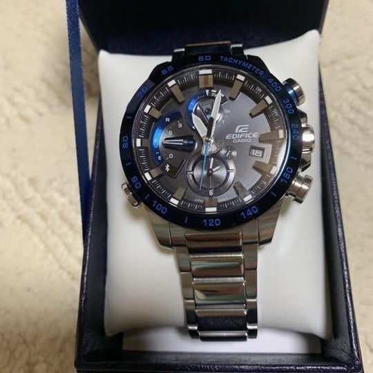 【カシオ】 エディフィス スマートフォンリンク 新品 EQB-800DB-1AJF シルバー 腕時計 未使用品 メンズ 男性 CASIO