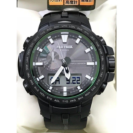 【カシオ】 プロトレック RM Series 新品 ブラック 電波ソーラー 腕時計 メンズ 未使用品 CASIO 男性 PRW-S6100Y-1JF