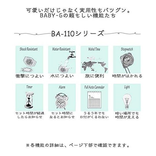 【カシオ】 ベビージー レディース 新品 BA-110-7A3JF 腕時計 CASIO 未使用品 女性_画像5