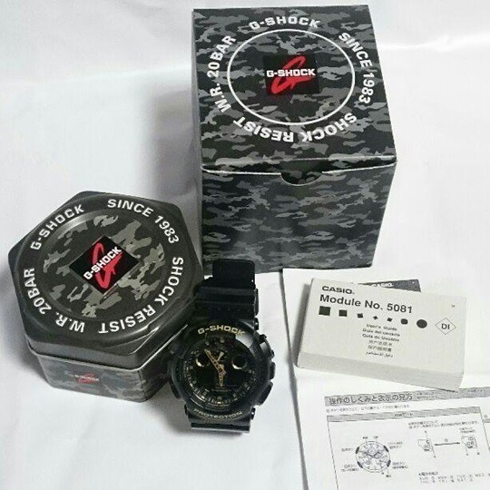 【カシオ】CASIO G-SHOCK 海外モデル 新品 Camouflage Series Dial 腕時計 GA-100CF-1A9ER 未使用品 逆輸入品_画像2