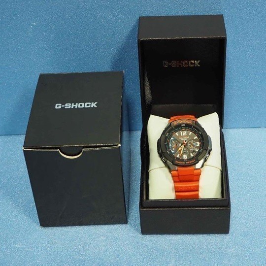 [ Casio ]CASIOji- shock SKY COCKPIT new goods wristwatch electro-magnetic wave clock MULTIBAND6 G-SHOCK men's unused goods reimport GW-3000M-4AER Tough Solar 