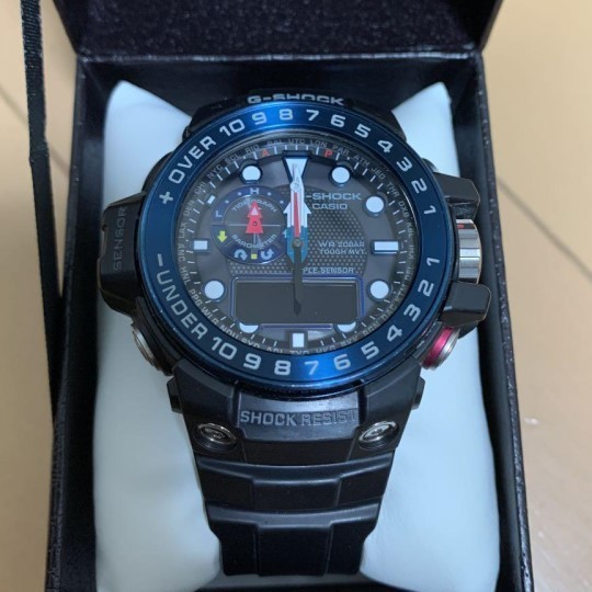 誠実】 未使用品 メンズ ブラック 腕時計 GWN-1000B-1BJF 新品 ガルフ