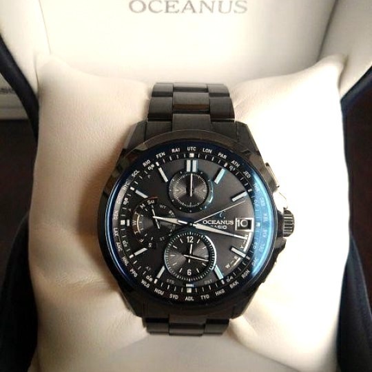 【カシオ】 オシアナス CLASSIC 新品 腕時計 電波ソーラー OCW-T2600B-1AJF ブラック 男性 CASIO メンズ 未使用品