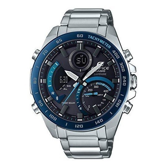 【カシオ】 エディフィス サファイアガラス 新品 腕時計 メンズ シルバー ECB-900YDB-1BJF 未使用品 CASIO 男性_画像4