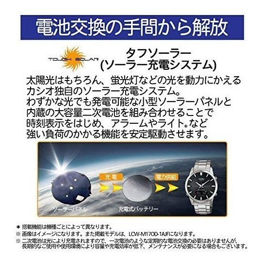 【カシオ】 ウェーブセプター 新品 シルバー 腕時計 WVA-M650D-1AJF 電波ソーラー 未使用品 メンズ 男性 CASIO_画像8