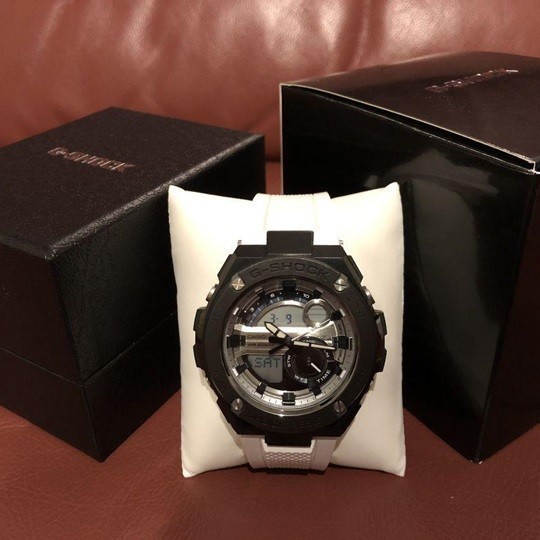 【カシオ】CASIO 新品 GST-210B-7AD クオーツ Gスチール 腕時計 メンズ 未使用品 男性 ホワイトR 並行輸入品_画像2