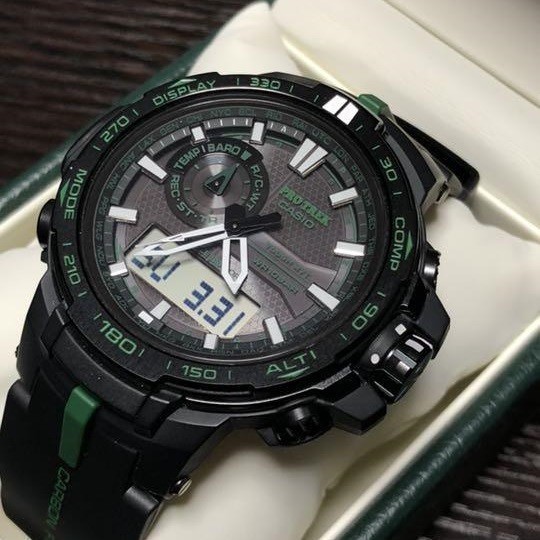 【カシオ】 プロトレック RM Series 新品 腕時計 Triple Sensor Ver.3 未使用品 メンズ ブラック 男性 CASIO PRW-S6000Y-1AJF