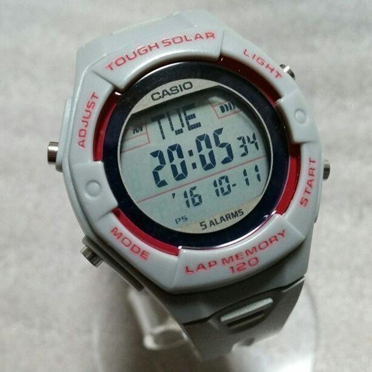 【カシオ】CASIO スポーツギア ランナーズモデル 新品腕時計 ラップ・スプリットタイム120本メモリー LW-S200H-8AJF タフソーラー 未使用品