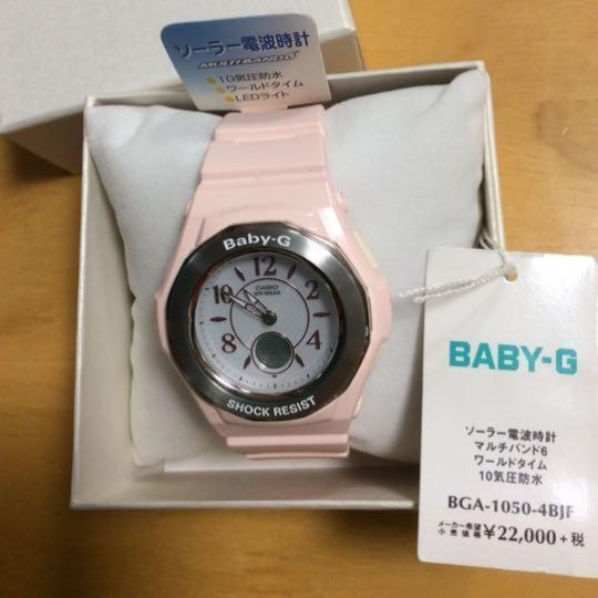 【カシオ】 ベビージー レディース 新品 腕時計 BGA-1050-4BJF ピンク 電波ソーラー 未使用品 女性 CASIO