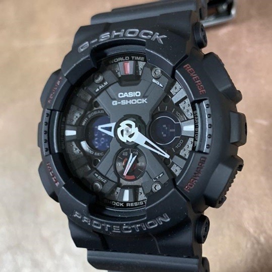 CASIO G-SHOCK Gショック 「コンビネーションモデル」新品 メンズ GA-120-1A (カシオ) 腕時計 未使用品 逆輸入品