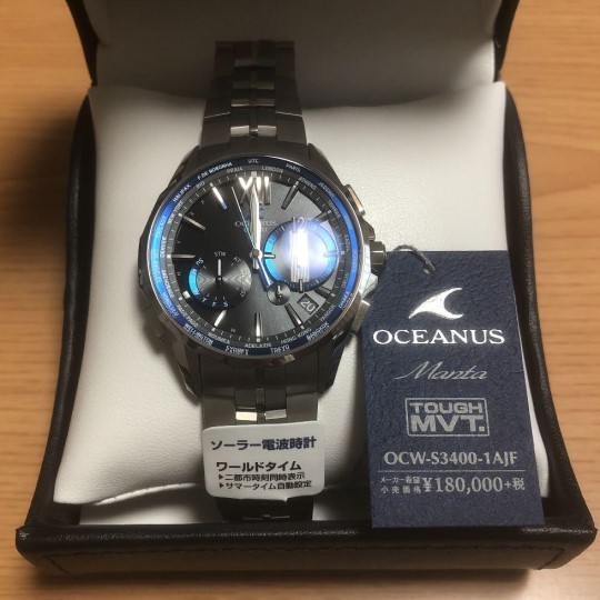 新作商品 新品 Manta オシアナス 【カシオ】 腕時計 未使用品 メンズ