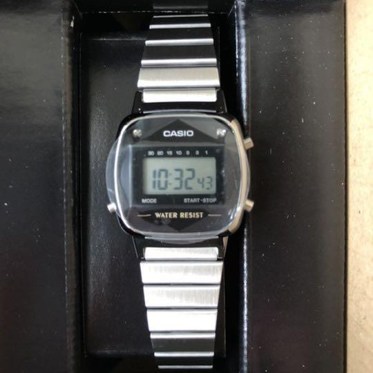【カシオ】 スタンダード 天然ダイヤモンド 新品 LA670WAD-1JF シルバー 腕時計 メンズ CASIO 男性 未使用品