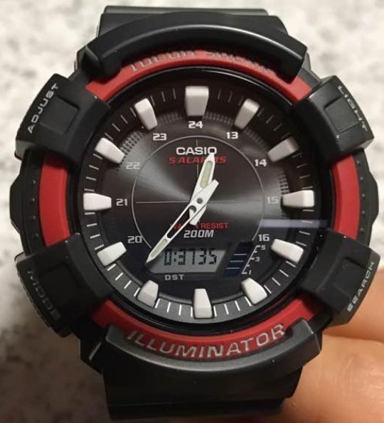 【カシオ】 スタンダード 新品 腕時計 AD-S800WH-4AJF ソーラー ブラック 未使用品 メンズ 男性 CASIO_画像1