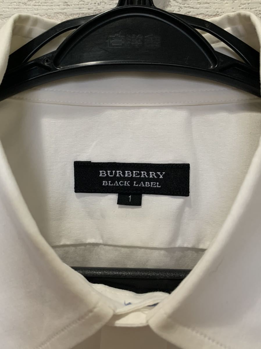 バーバリーブラックレーベル 白 半袖シャツ サイズ1 中古品｜PayPayフリマ