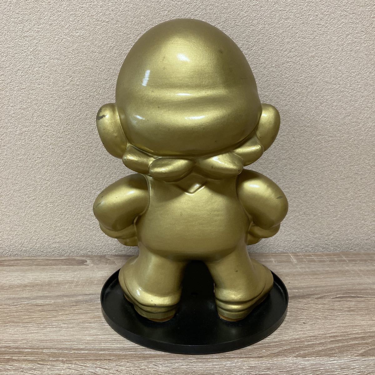 超美品の ☆ 金のマリオ像 店頭 スーパーマリオ オブジェ・ゴールド
