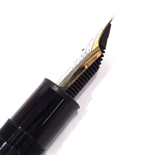 モンブラン 万年筆 ペン先585 14C インク? ブラック ゴールド金具 QE073-51 4