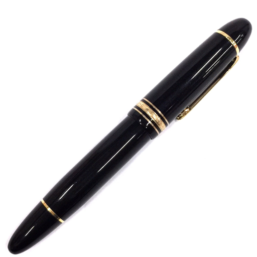モンブラン 万年筆 ペン先585 14C インク? ブラック ゴールド金具 QE073-51