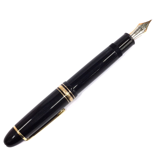 モンブラン 万年筆 ペン先585 14C インク? ブラック ゴールド金具 QE073-51 2