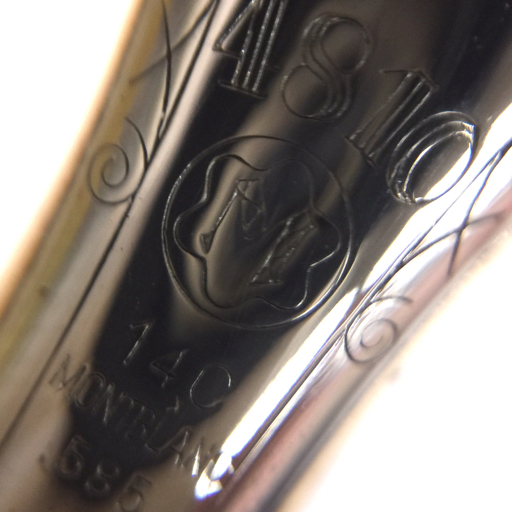 モンブラン 万年筆 ペン先585 14C インク? ブラック ゴールド金具 QE073-51 5