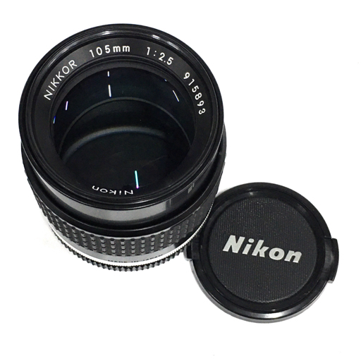 1円 Nikon Ai-s NIKKOR 105mm 1:2.5 単焦点レンズ カメラレンズ ニコン Fマウント