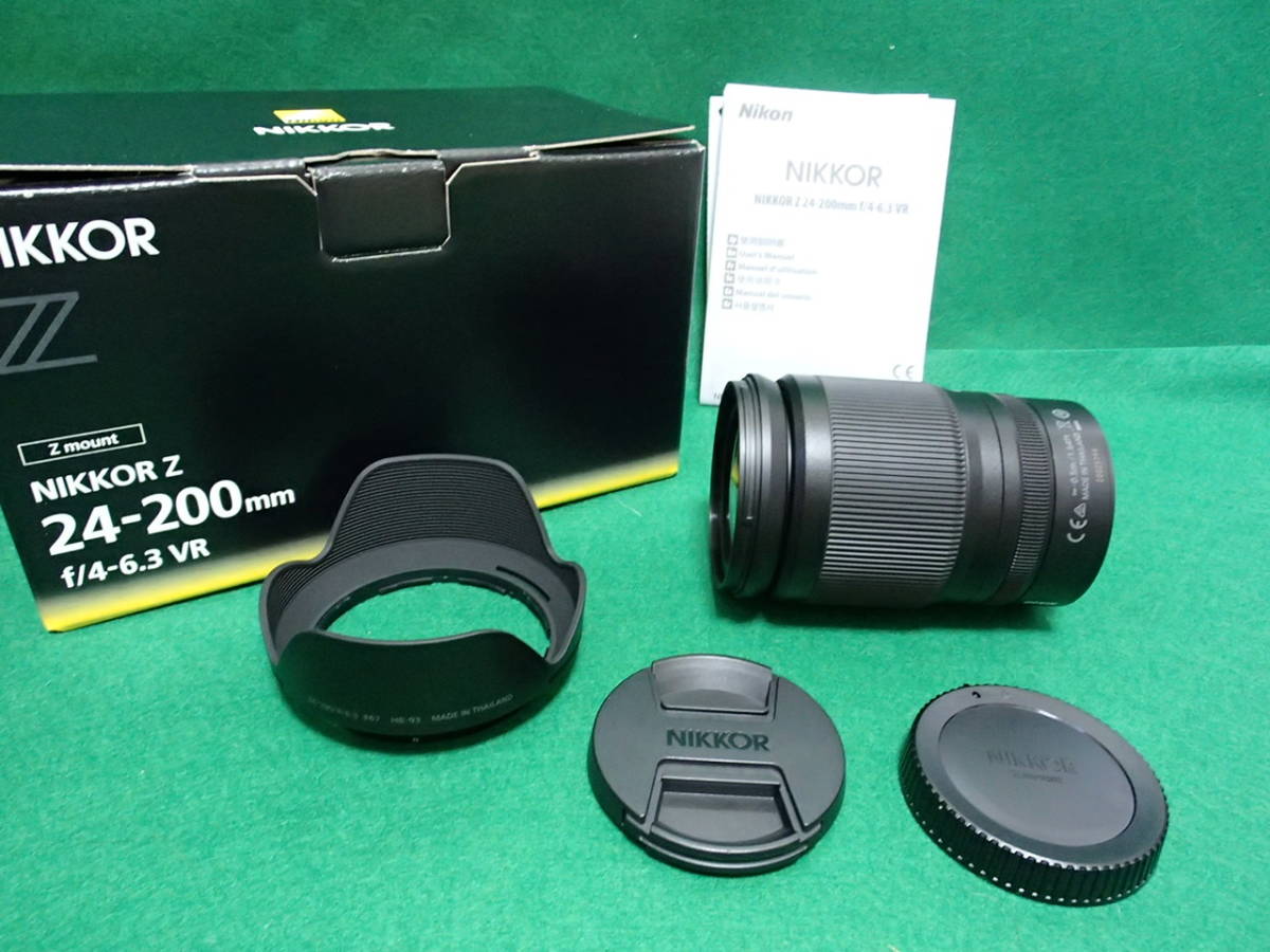 美品】Nikon ニコンNIKKOR Z 24-200mm F4-6.3 VR☆付属品完備！-Nikon