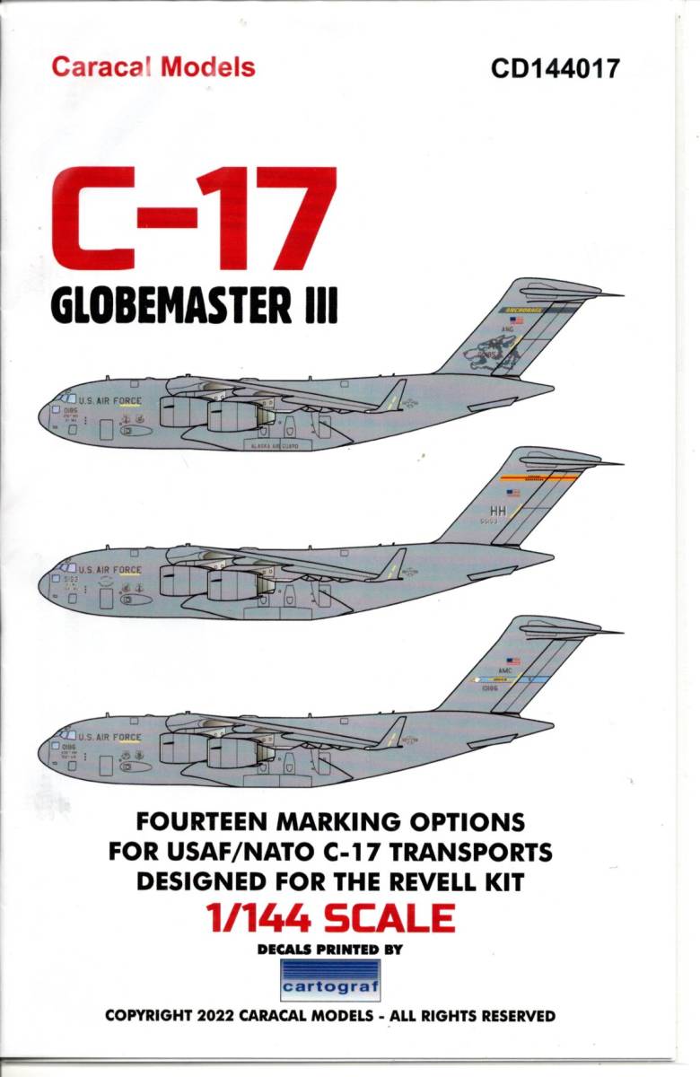 推奨 最先端 1 144 Caracal Models カラカルモデルスデカール CD144017 C-17 Globemaster III experienciasalud.com experienciasalud.com