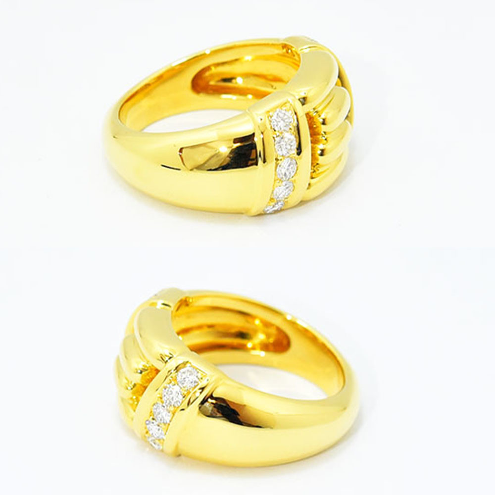 ブシュロン リング BOUCHERON 指輪 ダイヤモンド K18 750 約11.5号 新品仕上げ 中古_画像5