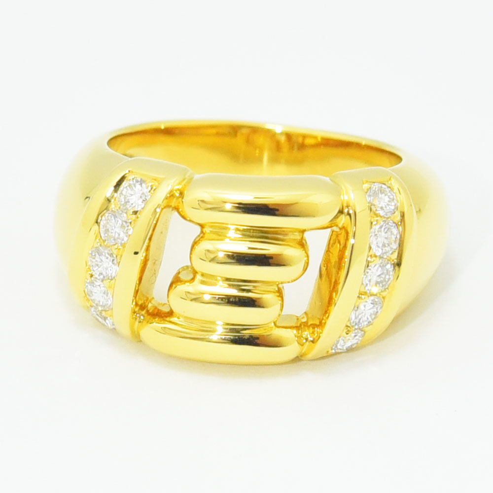 ブシュロン リング BOUCHERON 指輪 ダイヤモンド K18 750 約11.5号 新品仕上げ 中古_画像4