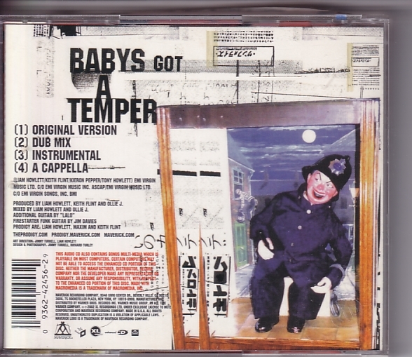 CD Prodigy Baby's Got A Temper プロディジー _画像2