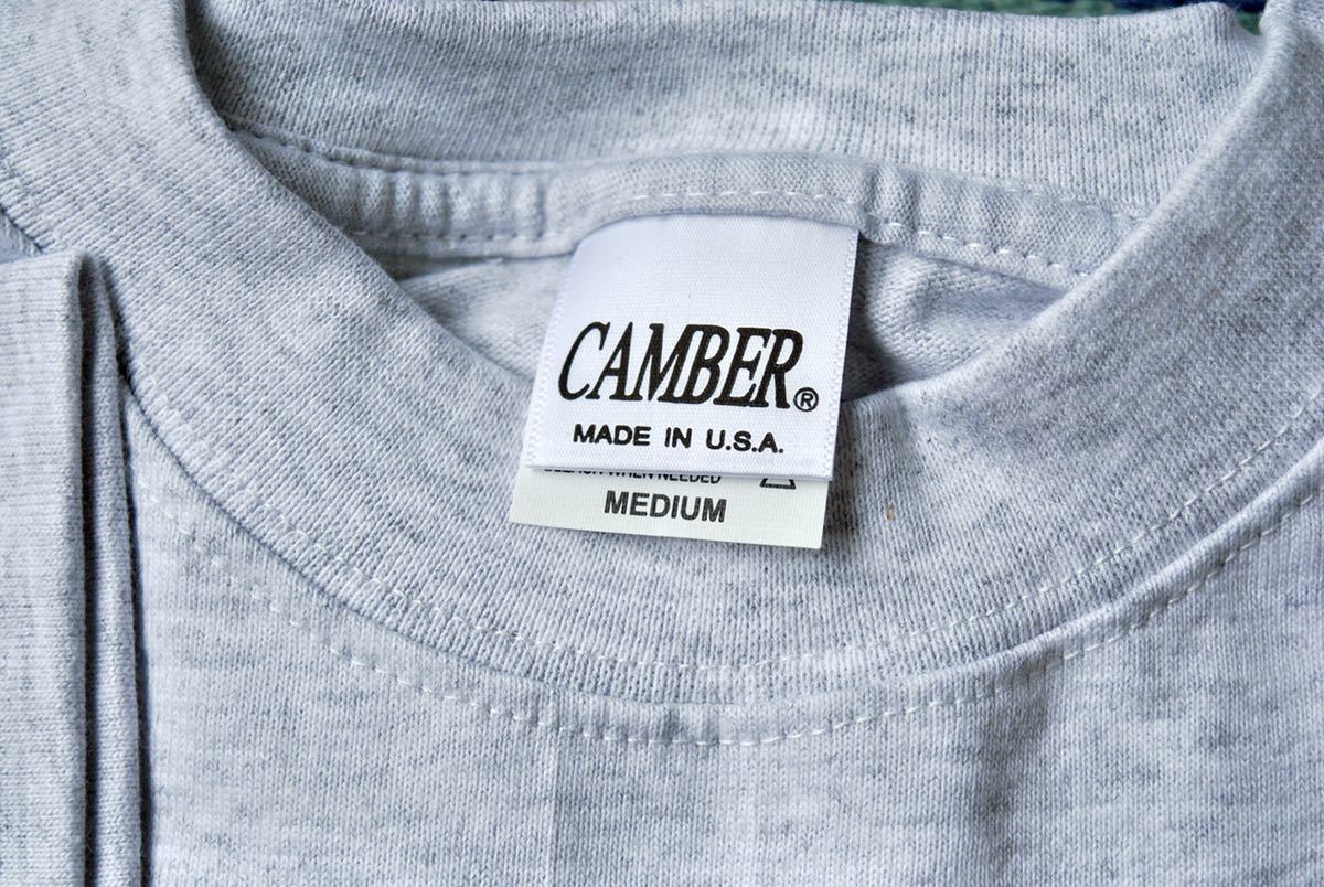 キャンバーCAMBER 米国製ベビーウエイトポケットTシャツ☆グレーＳ　マックスウエイト ポケt madeinusa_画像8