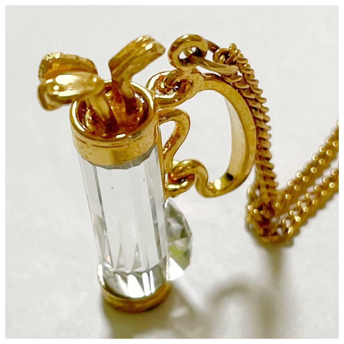 超美品】 SWAROVSKI スワロフスキー ゴルフ キャディバッグ ネックレス ゴールド スワロフスキー SWAROVSKI 『ゴルフバッグ』