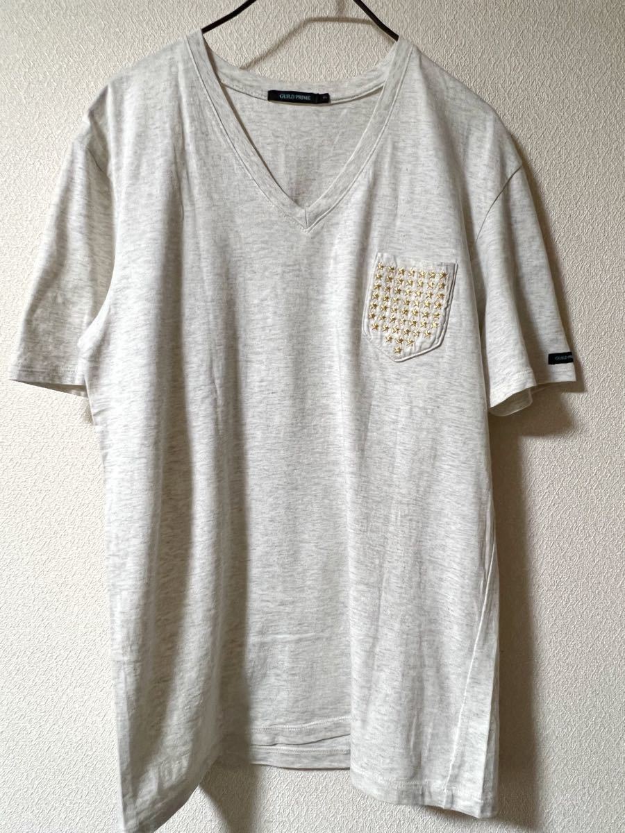 GUILD PRIME ギルドプライム LOVELESS ラブレス スター刺繍 V GUILD PRIME ギルドプライム LOVELESS ラブレス スター刺繍 V